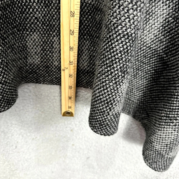 Venus Open Front Cardigan Women Small Black Plaid Waterfall‎ Oversized Academia - Picture 5 of 6